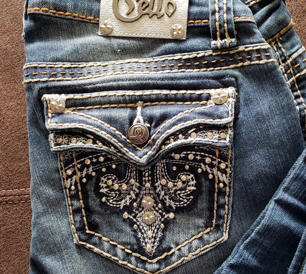 CELLO *tall* stretch embellished rhinestone jeans